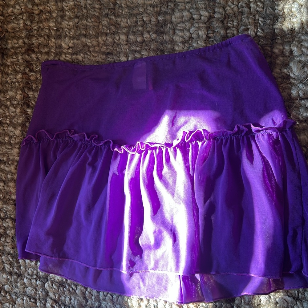 Apollo Swim Purple Mesh Swim Skirt Size Medium - Picture 6 of 7